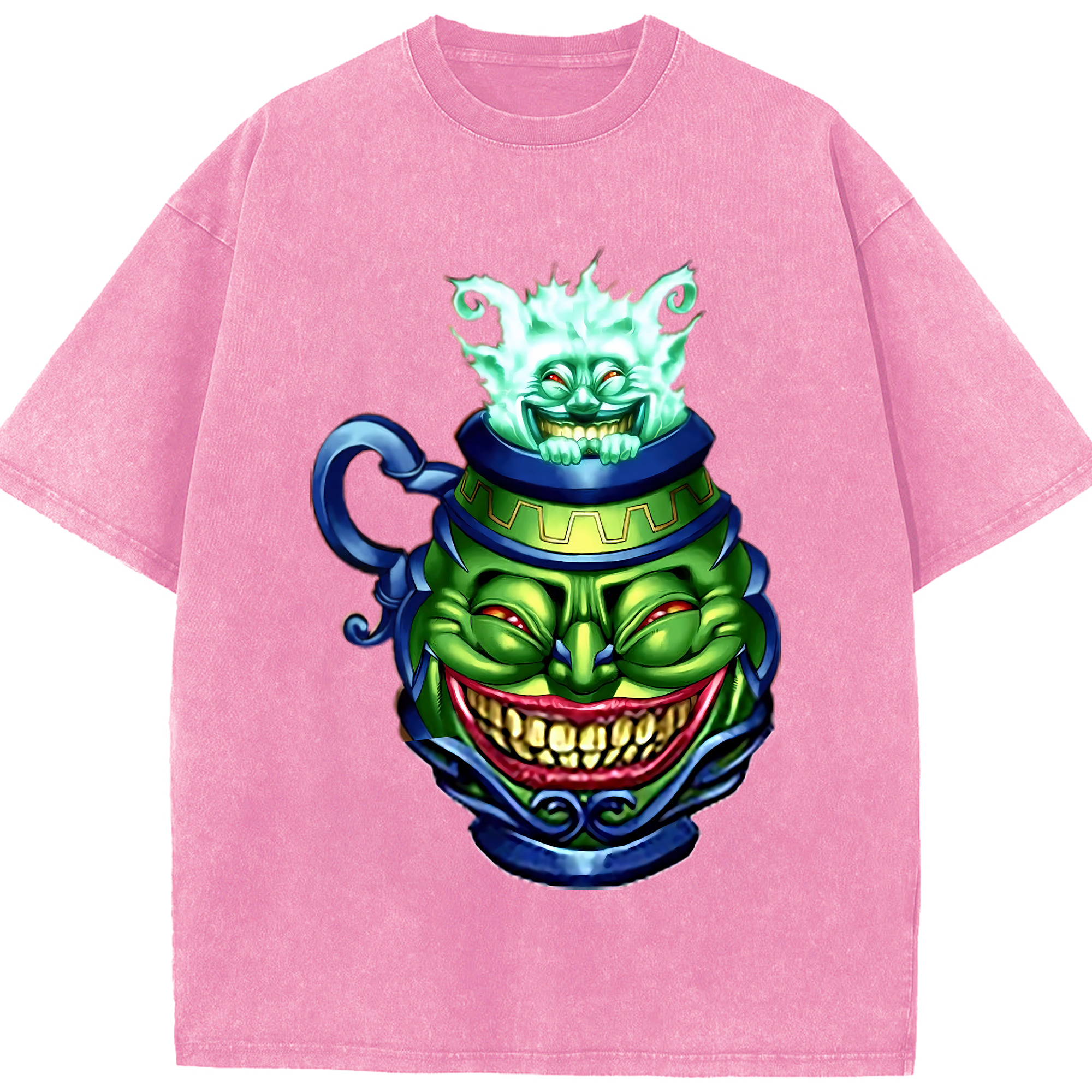 （画像用） 遊☆戯☆王 Yu-Gi-Oh! 綿100% ヴィンテージ風 半袖Tシャツ（フロントプリント）